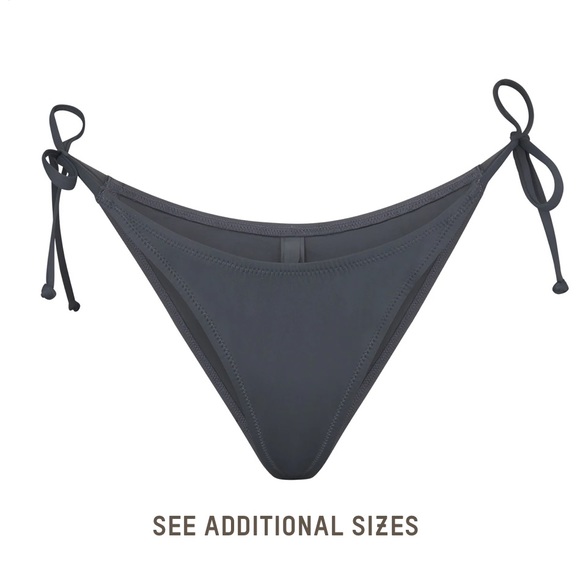 SKIMS Other - SKIMS SWIM - Dipped Tie Bottoms - Gunmetal